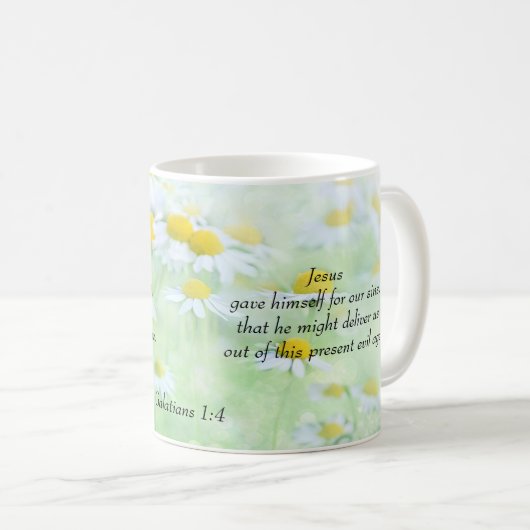 Jesus Gave Himself - Galatiërs 1:4 Koffiemok (Voorkant rechts)