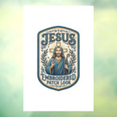 Jesus Geborduurd Patch Kijk Jezus Geborduurde Patc Raamsticker (Vel 3)