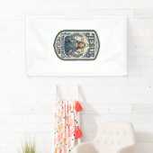 Jesus Geborduurd Patch Kijk Jezus Geborduurde Patc Spandoek (Insitu)