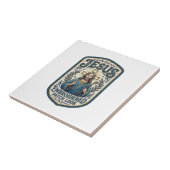 Jesus Geborduurd Patch Kijk Jezus Geborduurde Patc Tegeltje (Zijkant)
