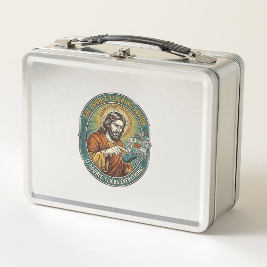 Jesus Gebroken Dubbelklikken Muis IT Kantoor Tech (Voorkant)