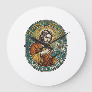 Jesus Gebroken Dubbelklikken Muis IT Kantoor Tech  Grote Klok