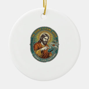 Jesus Gebroken Dubbelklikken Muis IT Kantoor Tech Keramisch Ornament