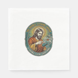 Jesus Gebroken Dubbelklikken Muis IT Kantoor Tech Servet