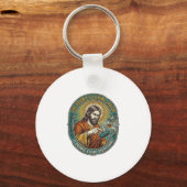 Jesus Gebroken Dubbelklikken Muis IT Kantoor Tech Sleutelhanger (Voorkant)