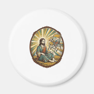 Jesus Gebroken Klapstoel Partij Smerig Onbeholpen Magneet
