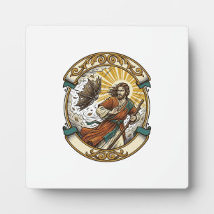 Jesus Gebroken Paraplu Binnenstebuiten Winderige S Fotoplaat