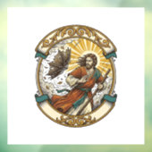 Jesus Gebroken Paraplu Binnenstebuiten Winderige S Raamsticker (Vel 3)