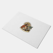 Jesus Gebroken Staande Bureaublad Vastgelopen Halv Deurmat (Schuin)