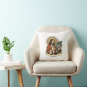 Jesus Gebroken Staande Bureaublad Vastgelopen Halv Kussen (Stoel)