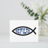 Jesus Gefilte Fish - Joodse Passover Humor Briefkaart (Staand voorkant)