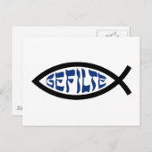 Jesus Gefilte Fish - Joodse Passover Humor Briefkaart (Voorkant / Achterkant)
