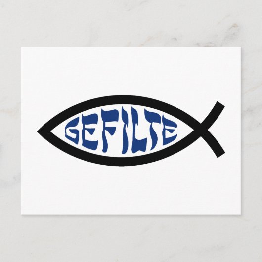 Jesus Gefilte Fish - Joodse Passover Humor Briefkaart (Voorkant)