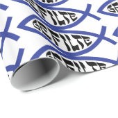 Jesus Gefilte Fish - Joodse Passover Humor Cadeaupapier (Rol Hoek)