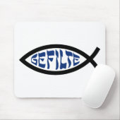 Jesus Gefilte Fish - Joodse Passover Humor Muismat (Met muis)