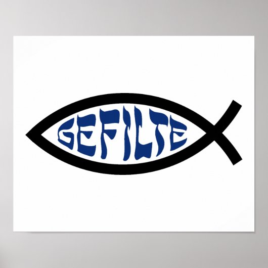 Jesus Gefilte Fish - Joodse Passover Humor Poster (Voorkant)