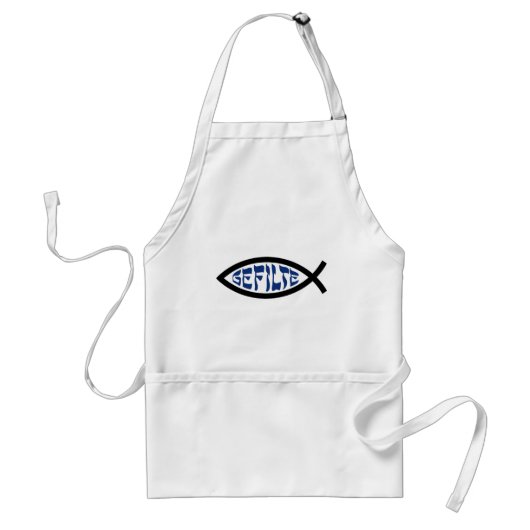 Jesus Gefilte Fish - Joodse Passover Humor Standaard Schort (Voorkant)
