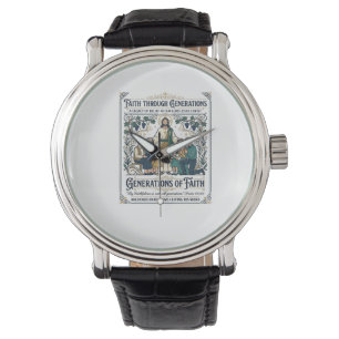 Jesús Genealogie Stamboom T-shirt Op geloof gebase Horloge