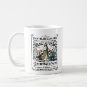 Jesús Genealogie Stamboom T-shirt Op geloof gebase Koffiemok
