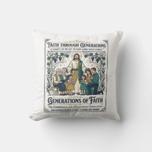 Jesús Genealogie Stamboom T-shirt Op geloof gebase Kussen