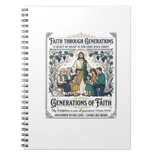 Jesús Genealogie Stamboom T-shirt Op geloof gebase Notitieboek