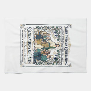 Jesús Genealogie Stamboom T-shirt Op geloof gebase Theedoek