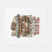 Jesus General Store Label Jesus General Store Chri Fleece Deken (Voorkant (Horizontaal))