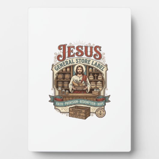 Jesus General Store Label Jesus General Store Chri Fotoplaat (voorkant)