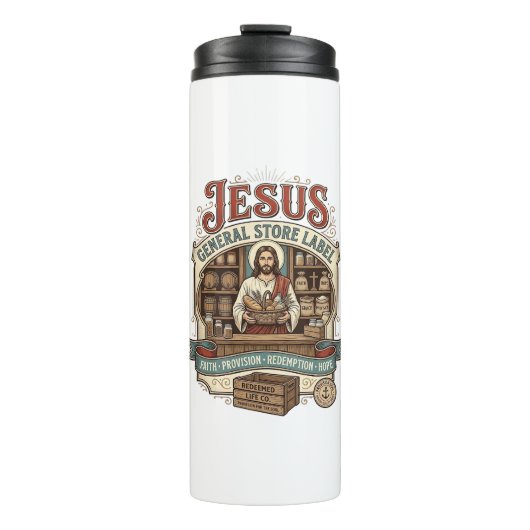 Jesus General Store Label Jesus General Store Chri Thermosbeker (Voorkant)