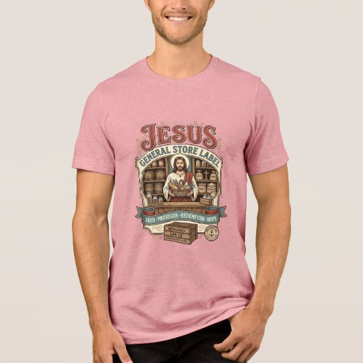Jesus General Store Label Jesus General Store Chri Tri-Blend Shirt (Voorkant)