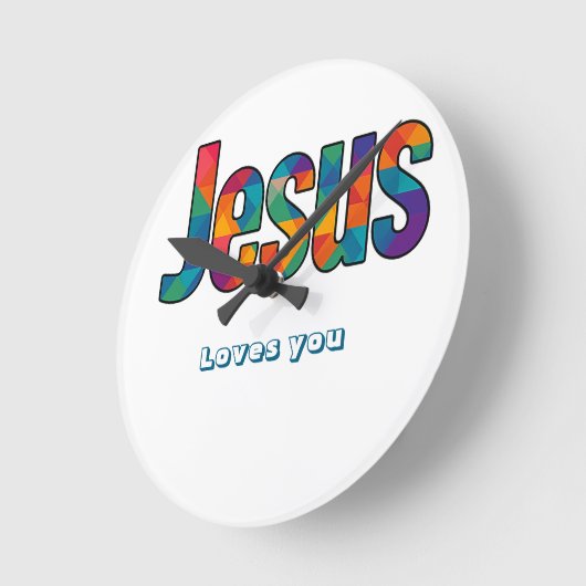 Jesus geometric pattern  ronde klok (Hoek)