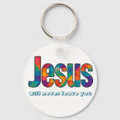 Jesus geometric pattern  sleutelhanger (Achterkant)