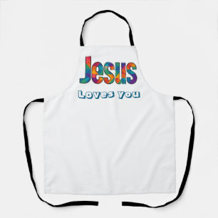Jesus geometrisch patroon  schort