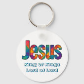 Jesus geometrisch patroon  sleutelhanger (Achterkant)