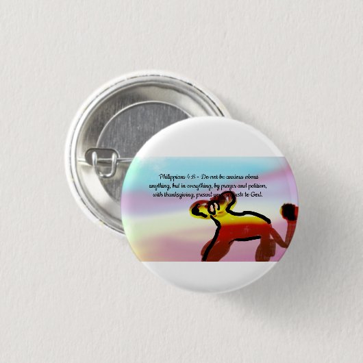 jesus get this  ronde button 3,2 cm (Voorkant /achterkant)