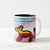 jesus get this  tweekleurige koffiemok (Voorkant rechts)