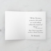 Jesus Gevouwen Kerst Wenskaart Feestdagen Kaart (Binnen)