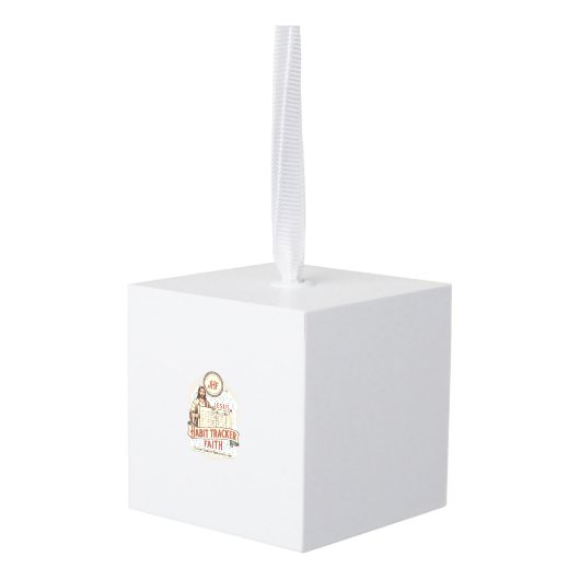 Jesus Gewoonte Tracker Geloof Jezus Gewoonte Track Decoratie (Achter hoekig)