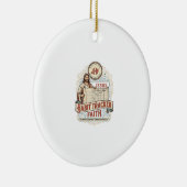 Jesus Gewoonte Tracker Geloof Jezus Gewoonte Track Keramisch Ornament (Rechts)