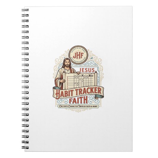 Jesus Gewoonte Tracker Geloof Jezus Gewoonte Track Notitieboek (Voorkant)