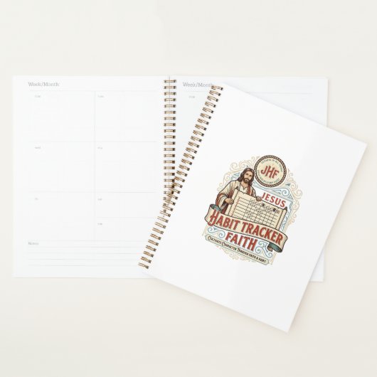 Jesus Gewoonte Tracker Geloof Jezus Gewoonte Track Planner (Display)