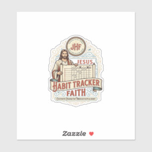 Jesus Gewoonte Tracker Geloof Jezus Gewoonte Track Sticker