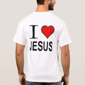 Jesus Gifts I Love Jesus Logo double dry mesh T-shirt (Achterkant)