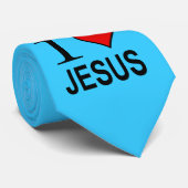 Jesus Gifts Ik hou van Jesus Logo op Stropdas (Opgerold)