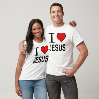 Jesus Gifts Ik hou van Jesus Logo Tanktop