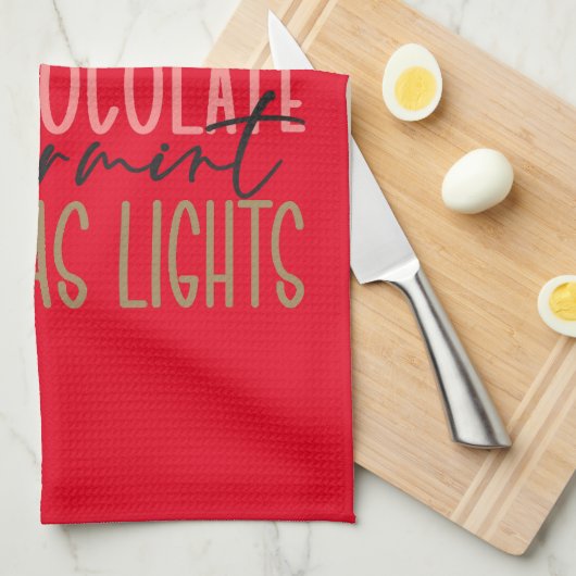 Jesus Ginger Bread Hot Chocolate kerstlampjes Theedoek (Quarter Fold)