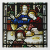 JESUS GLAS IN LOOD WINDOW CLING RAAMSTICKER (Vel)