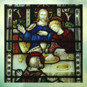 JESUS GLAS IN LOOD WINDOW CLING RAAMSTICKER (Vel 3)