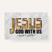 JESUS: God met ons Badge (Voorkant)