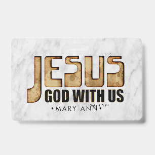 JESUS: God met ons Badge